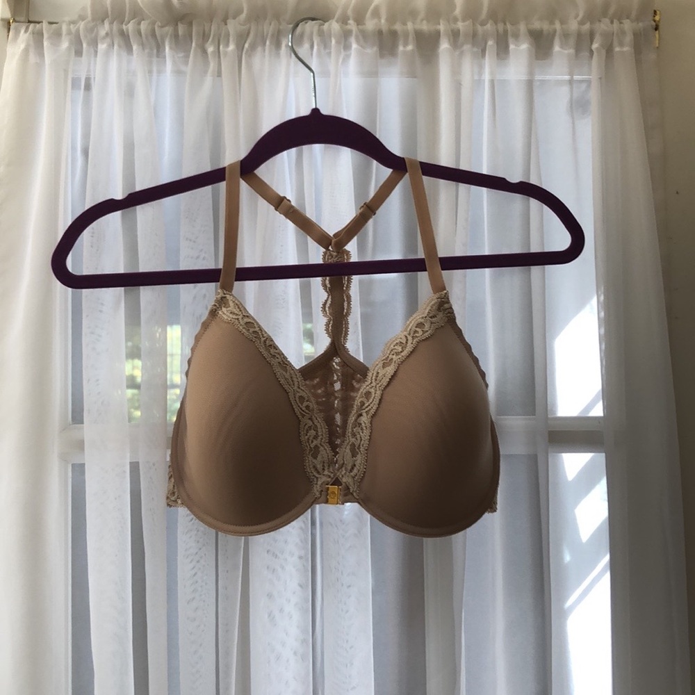 Natori Feathers T-back Bra 34DD.
